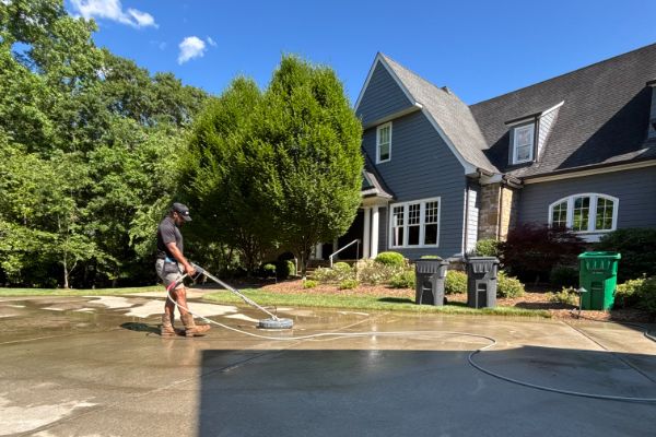 Residential Pressure Washing in Waxhaw NC 1 House exterior pressure washing in Waxhaw, NC for home restoration